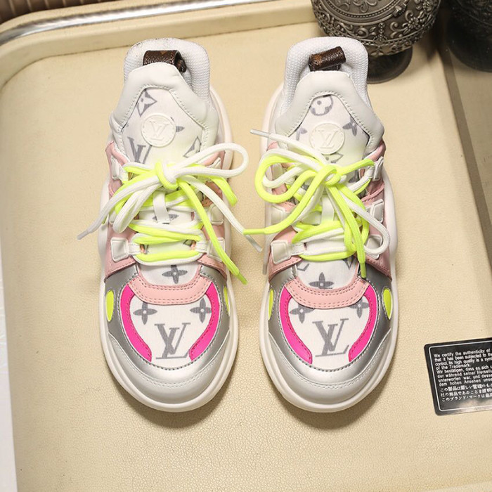 Louis Vuitton Women Shoes Sneakers Luxury Brand Design Fashion LV ARCHLIGHT SNEAKER with Original Box