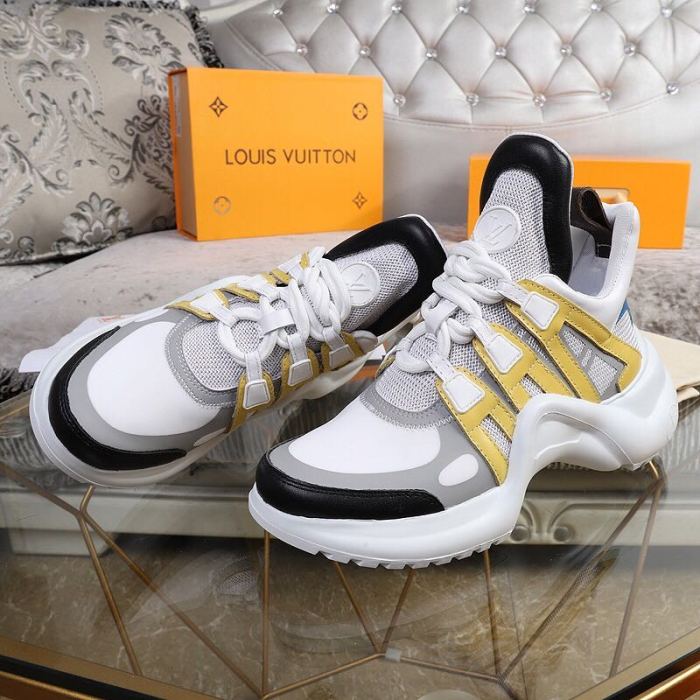Louis Vuitton Women Shoes Sneakers Luxury Brand Design Fashion LV ARCHLIGHT SNEAKER with Original Box