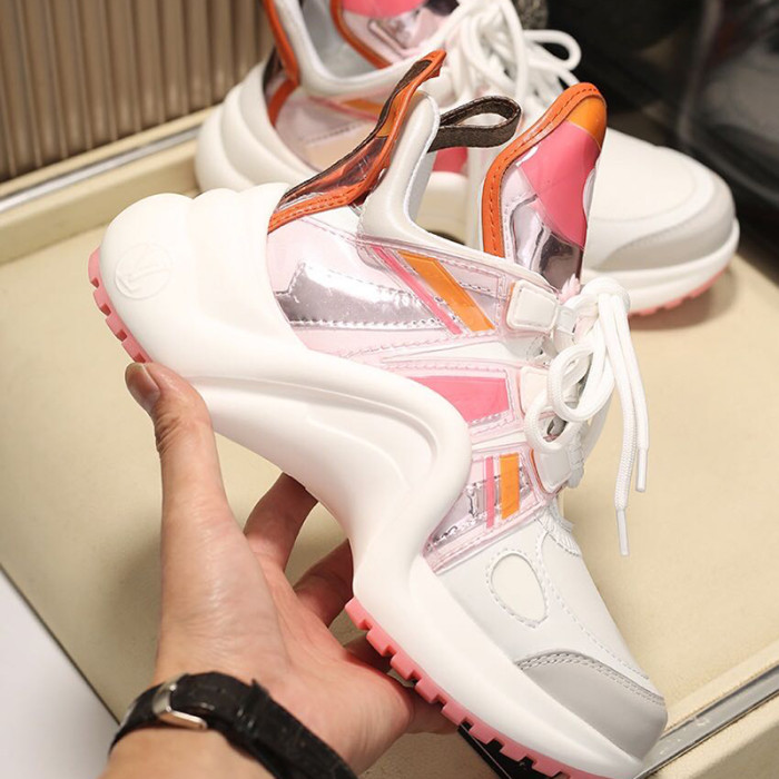 Louis Vuitton Women Shoes Sneakers Luxury Brand Design Fashion LV ARCHLIGHT SNEAKER with Original Box