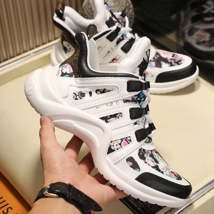 Louis Vuitton Women Shoes Sneakers Luxury Brand Design Fashion LV ARCHLIGHT SNEAKER with Original Box