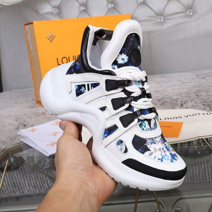 Louis Vuitton Women Shoes Sneakers Luxury Brand Design Fashion LV ARCHLIGHT SNEAKER with Original Box
