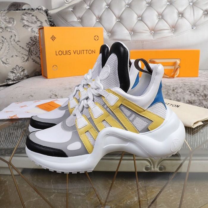 Louis Vuitton Women Shoes Sneakers Luxury Brand Design Fashion LV ARCHLIGHT SNEAKER with Original Box
