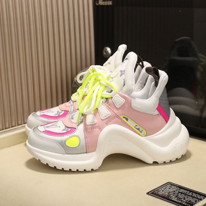 Louis Vuitton Women Shoes Sneakers Luxury Brand Design Fashion LV ARCHLIGHT SNEAKER with Original Box