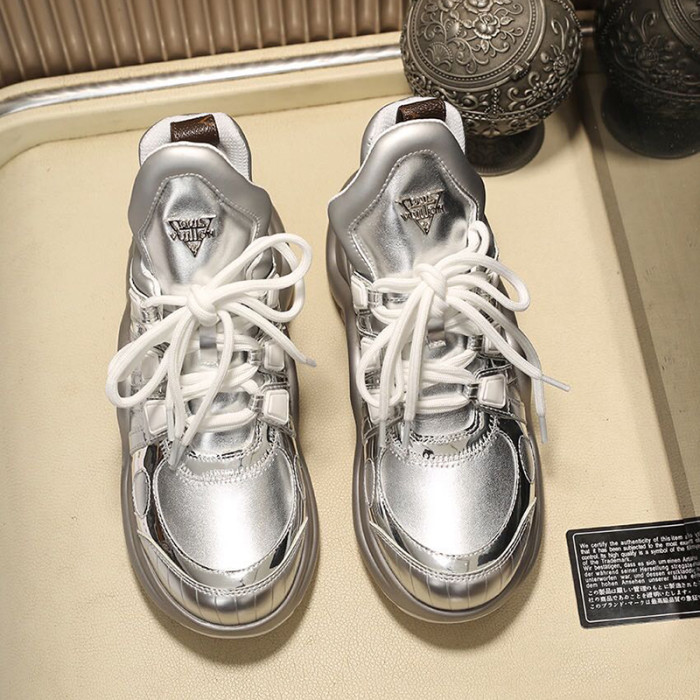 Louis Vuitton Women Shoes Sneakers Luxury Brand Design Fashion LV ARCHLIGHT SNEAKER with Original Box
