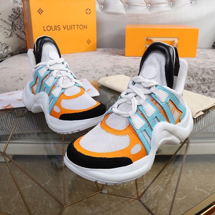 Louis Vuitton Women Shoes Sneakers Luxury Brand Design Fashion LV ARCHLIGHT SNEAKER with Original Box