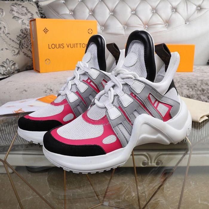 Louis Vuitton Women Shoes Sneakers Luxury Brand Design Fashion LV ARCHLIGHT SNEAKER with Original Box