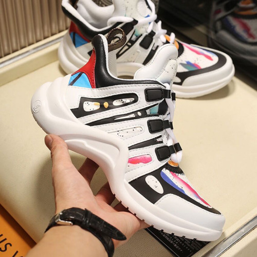Louis Vuitton Women Shoes Sneakers Luxury Brand Design Fashion LV ARCHLIGHT SNEAKER with Original Box