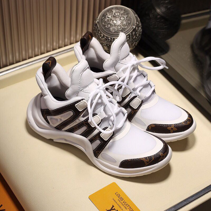 Louis Vuitton Women Shoes Sneakers Luxury Brand Design Fashion LV ARCHLIGHT SNEAKER with Original Box