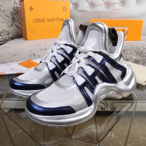 Louis Vuitton Women Shoes Sneakers Luxury Brand Design Fashion LV ARCHLIGHT SNEAKER with Original Box
