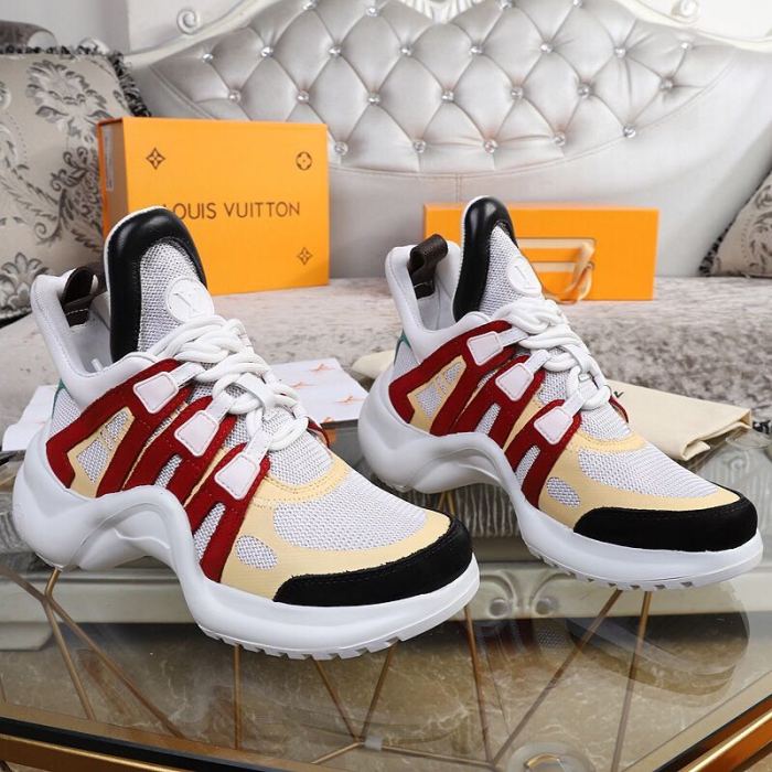 Louis Vuitton Women Shoes Sneakers Luxury Brand Design Fashion LV ARCHLIGHT SNEAKER with Original Box