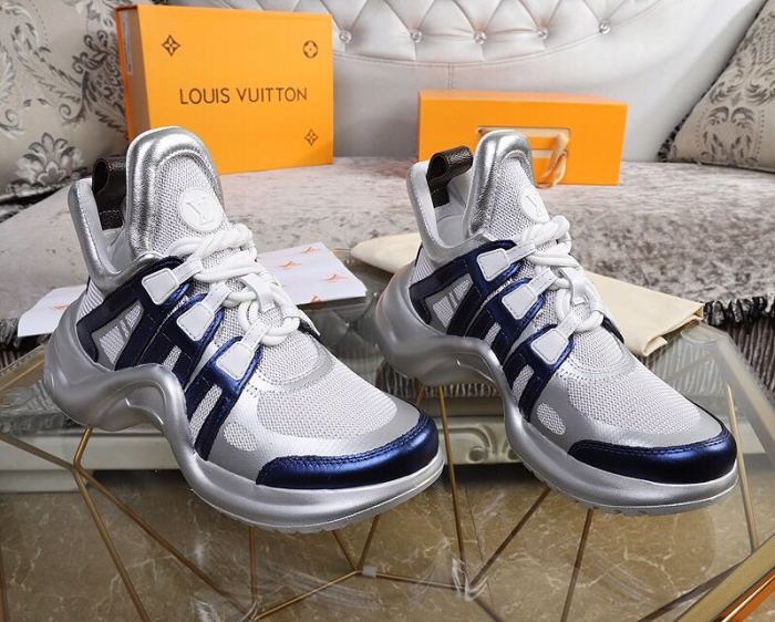 Louis Vuitton Women Shoes Sneakers Luxury Brand Design Fashion LV ARCHLIGHT SNEAKER with Original Box