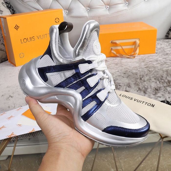 Louis Vuitton Women Shoes Sneakers Luxury Brand Design Fashion LV ARCHLIGHT SNEAKER with Original Box