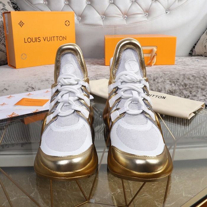 Louis Vuitton Women Shoes Sneakers Luxury Brand Design Fashion LV ARCHLIGHT SNEAKER with Original Box
