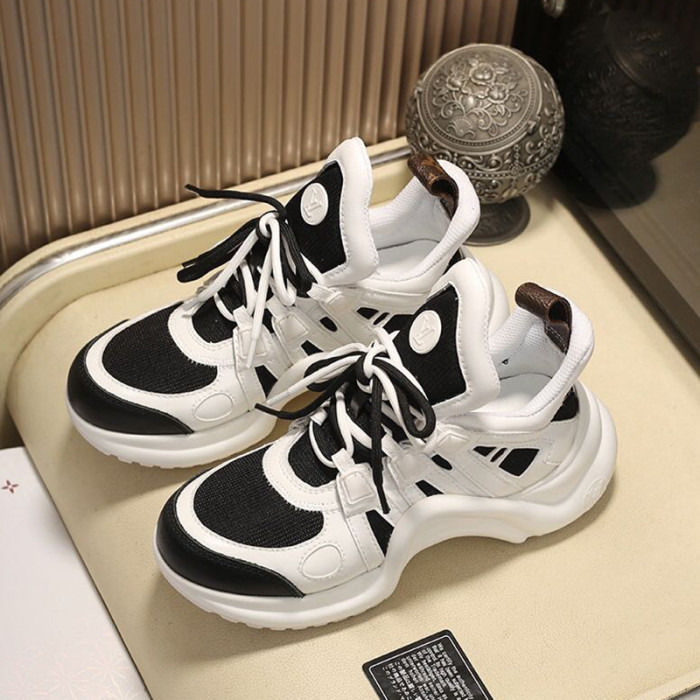 Louis Vuitton Women Shoes Sneakers Luxury Brand Design Fashion LV ARCHLIGHT SNEAKER with Original Box