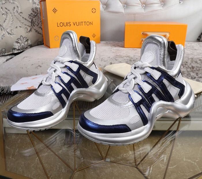 Louis Vuitton Women Shoes Sneakers Luxury Brand Design Fashion LV ARCHLIGHT SNEAKER with Original Box