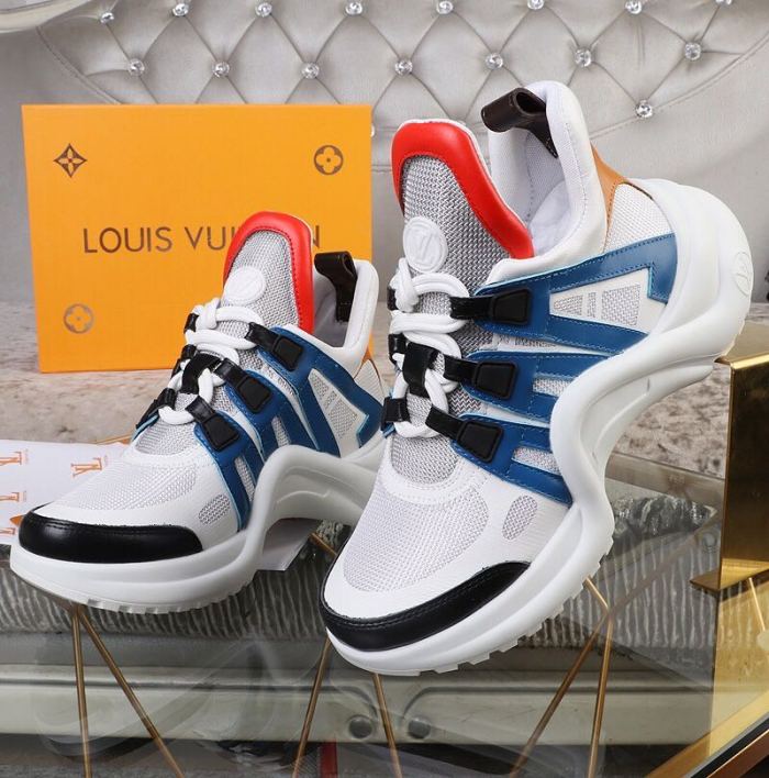 Louis Vuitton Women Shoes Sneakers Luxury Brand Design Fashion LV ARCHLIGHT SNEAKER with Original Box