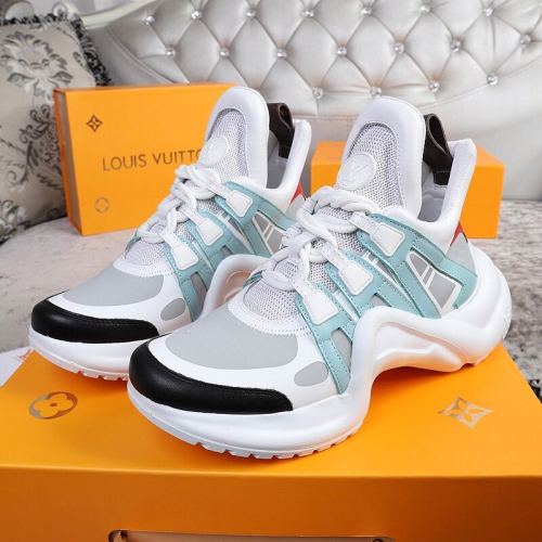 Louis Vuitton Women Shoes Sneakers Luxury Brand Design Fashion LV ARCHLIGHT SNEAKER with Original Box