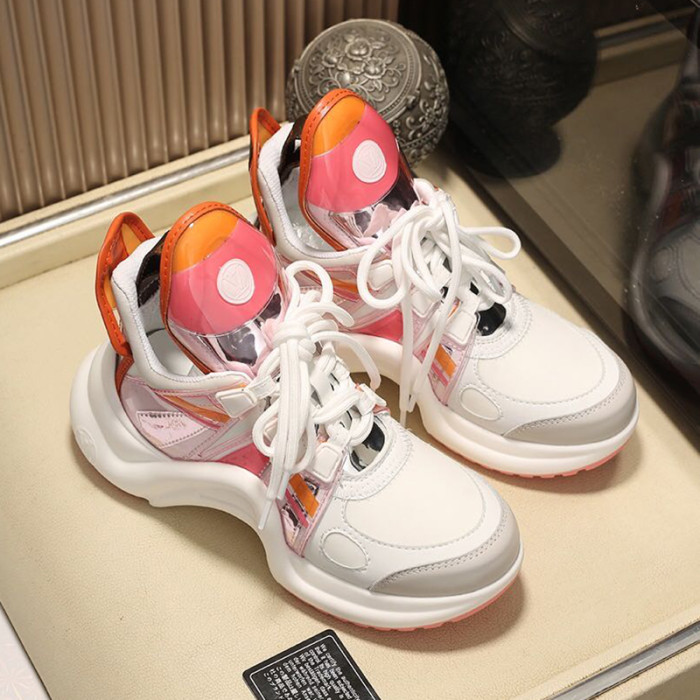 Louis Vuitton Women Shoes Sneakers Luxury Brand Design Fashion LV ARCHLIGHT SNEAKER with Original Box