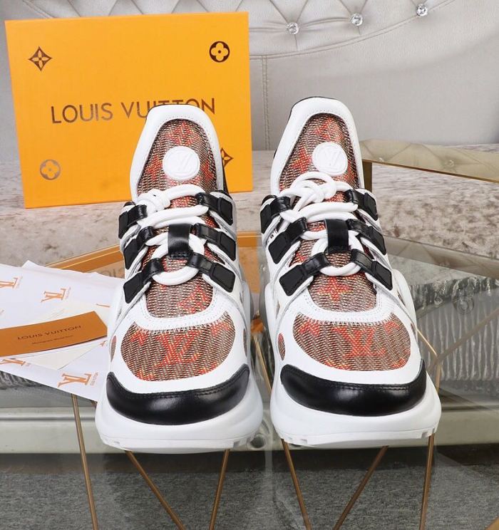 Louis Vuitton Women Shoes Sneakers Luxury Brand Design Fashion LV ARCHLIGHT SNEAKER with Original Box