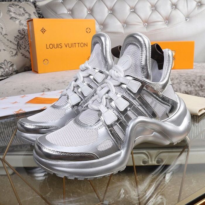 Louis Vuitton Women Shoes Sneakers Luxury Brand Design Fashion LV ARCHLIGHT SNEAKER with Original Box