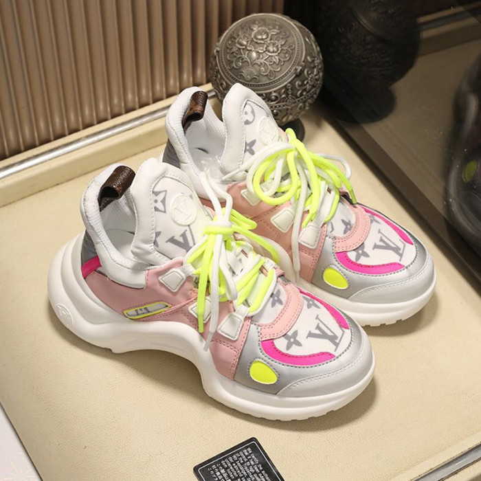 Louis Vuitton Women Shoes Sneakers Luxury Brand Design Fashion LV ARCHLIGHT SNEAKER with Original Box