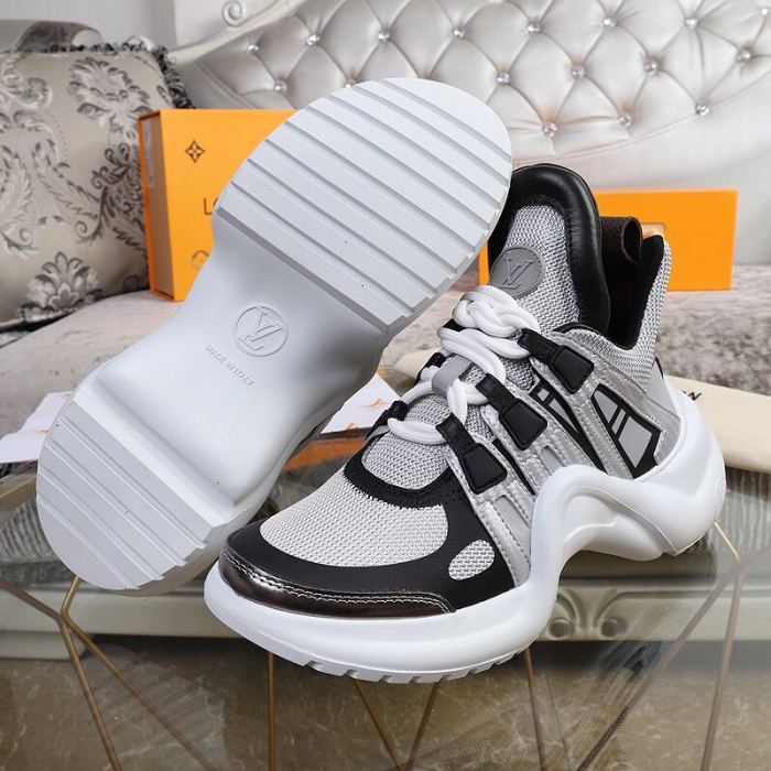 Louis Vuitton Women Shoes Sneakers Luxury Brand Design Fashion LV ARCHLIGHT SNEAKER with Original Box