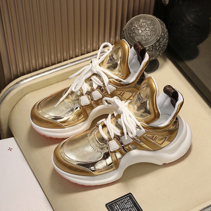 Louis Vuitton Women Shoes Sneakers Luxury Brand Design Fashion LV ARCHLIGHT SNEAKER with Original Box