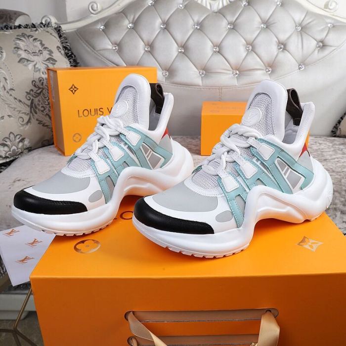 Louis Vuitton Women Shoes Sneakers Luxury Brand Design Fashion LV ARCHLIGHT SNEAKER with Original Box
