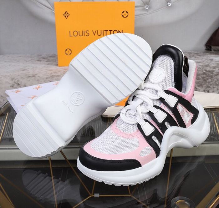 Louis Vuitton Women Shoes Sneakers Luxury Brand Design Fashion LV ARCHLIGHT SNEAKER with Original Box