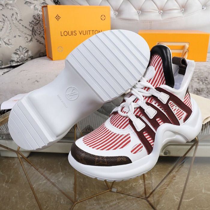 Louis Vuitton Women Shoes Sneakers Luxury Brand Design Fashion LV ARCHLIGHT SNEAKER with Original Box