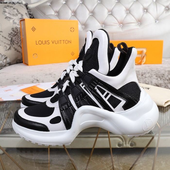 Louis Vuitton Women Shoes Sneakers Luxury Brand Design Fashion LV ARCHLIGHT SNEAKER with Original Box