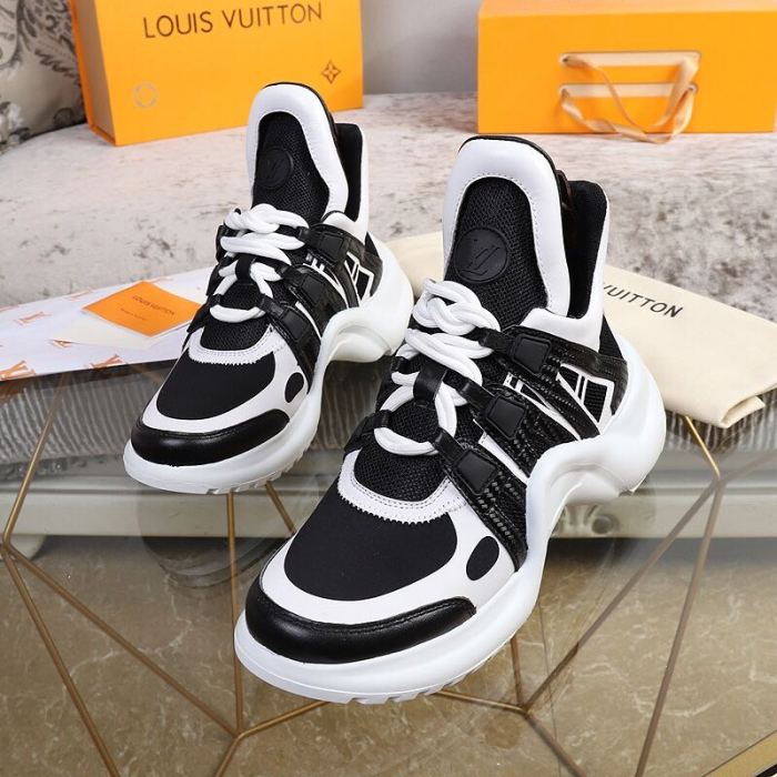 Louis Vuitton Women Shoes Sneakers Luxury Brand Design Fashion LV ARCHLIGHT SNEAKER with Original Box