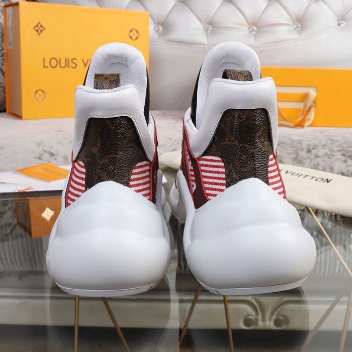 Louis Vuitton Women Shoes Sneakers Luxury Brand Design Fashion LV ARCHLIGHT SNEAKER with Original Box