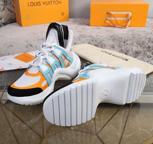 Louis Vuitton Women Shoes Sneakers Luxury Brand Design Fashion LV ARCHLIGHT SNEAKER with Original Box