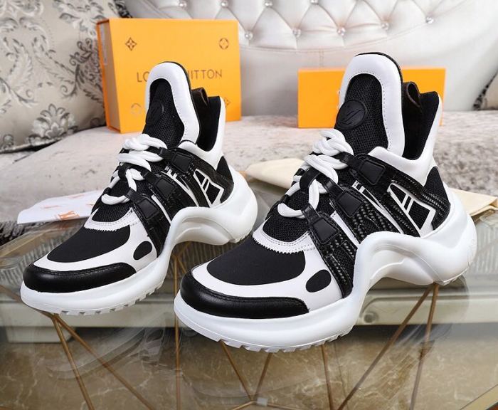Louis Vuitton Women Shoes Sneakers Luxury Brand Design Fashion LV ARCHLIGHT SNEAKER with Original Box