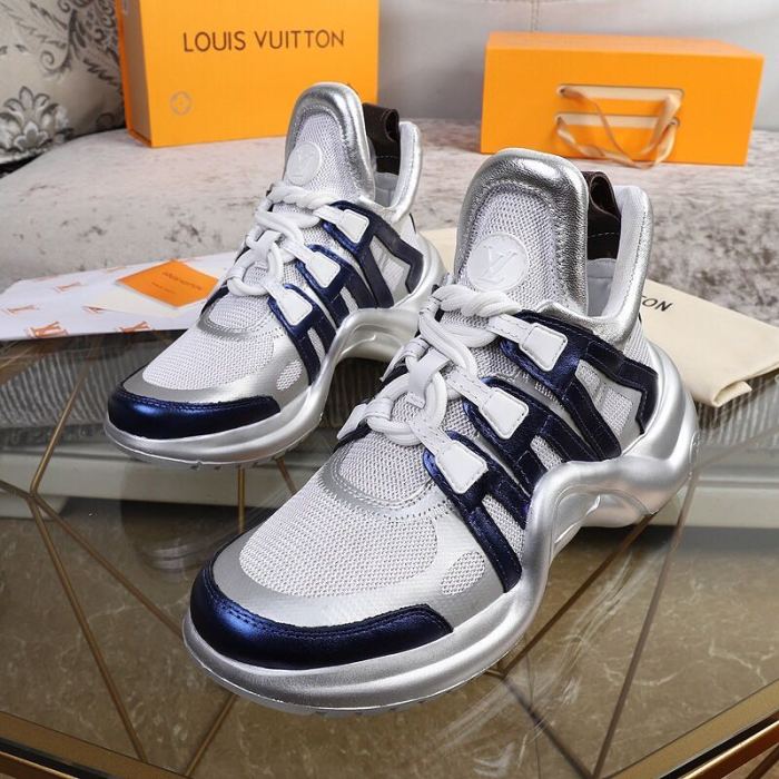 Louis Vuitton Women Shoes Sneakers Luxury Brand Design Fashion LV ARCHLIGHT SNEAKER with Original Box
