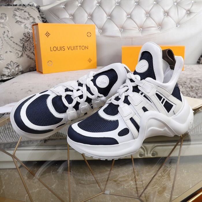Louis Vuitton Women Shoes Sneakers Luxury Brand Design Fashion LV ARCHLIGHT SNEAKER with Original Box
