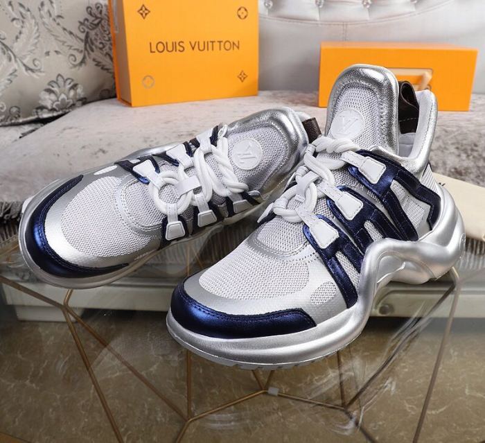 Louis Vuitton Women Shoes Sneakers Luxury Brand Design Fashion LV ARCHLIGHT SNEAKER with Original Box