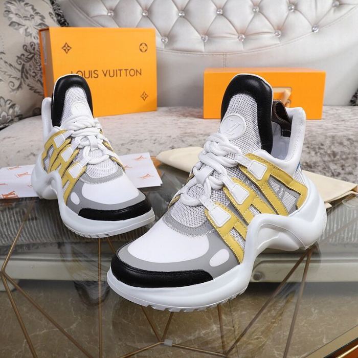 Louis Vuitton Women Shoes Sneakers Luxury Brand Design Fashion LV ARCHLIGHT SNEAKER with Original Box