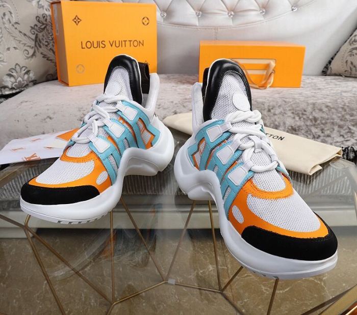Louis Vuitton Women Shoes Sneakers Luxury Brand Design Fashion LV ARCHLIGHT SNEAKER with Original Box