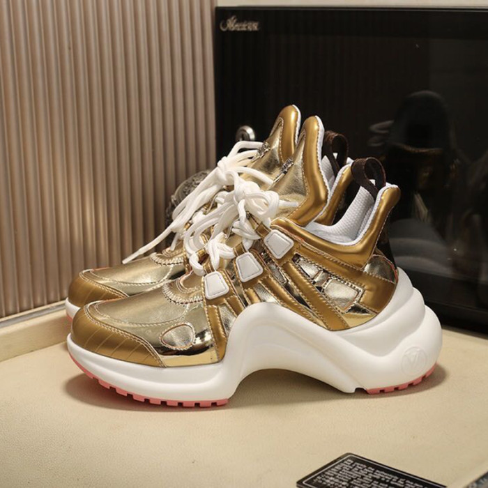 Louis Vuitton Women Shoes Sneakers Luxury Brand Design Fashion LV ARCHLIGHT SNEAKER with Original Box
