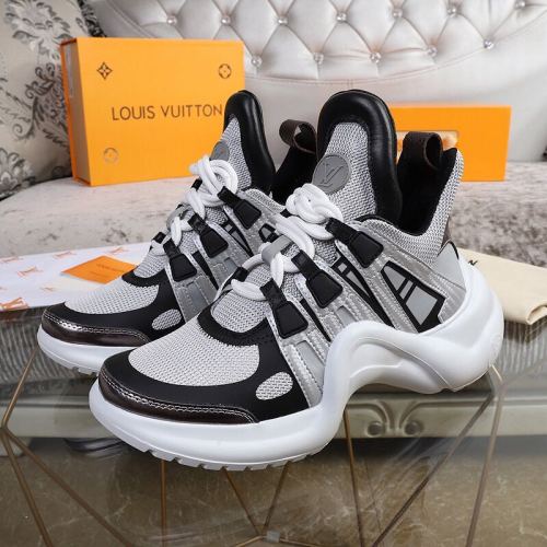 Louis Vuitton Women Shoes Sneakers Luxury Brand Design Fashion LV ARCHLIGHT SNEAKER with Original Box
