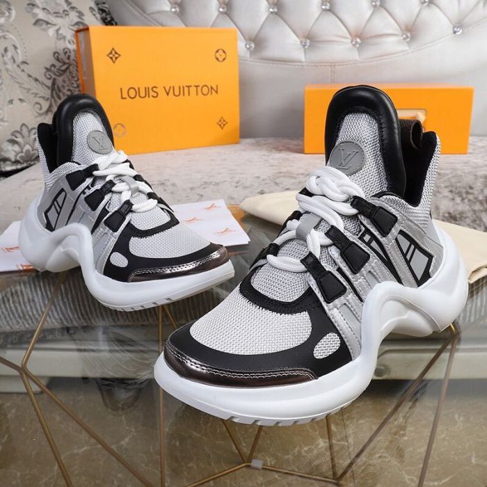 Louis Vuitton Women Shoes Sneakers Luxury Brand Design Fashion LV ARCHLIGHT SNEAKER with Original Box