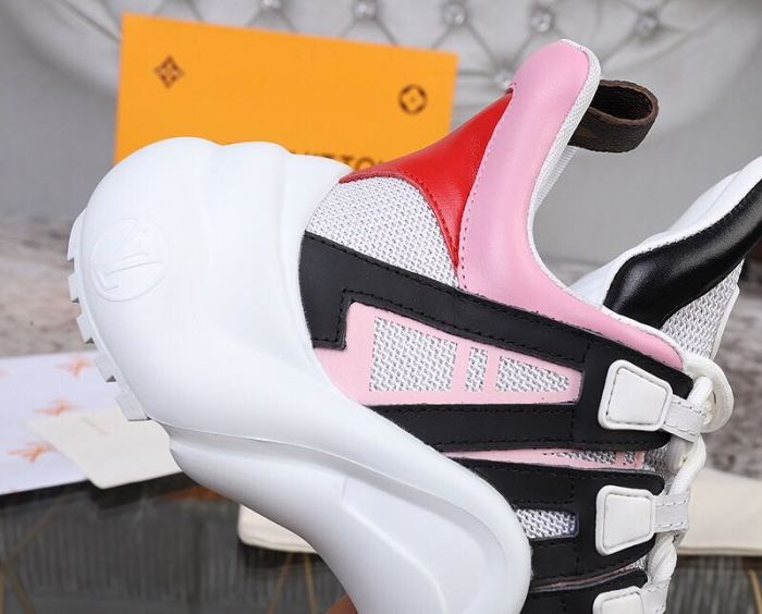 Louis Vuitton Women Shoes Sneakers Luxury Brand Design Fashion LV ARCHLIGHT SNEAKER with Original Box