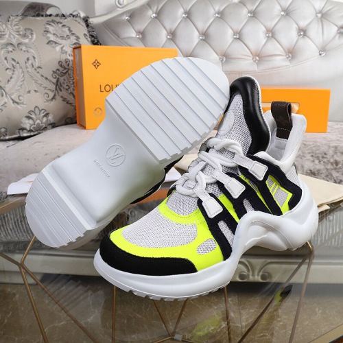Louis Vuitton Women Shoes Sneakers Luxury Brand Design Fashion LV ARCHLIGHT SNEAKER with Original Box