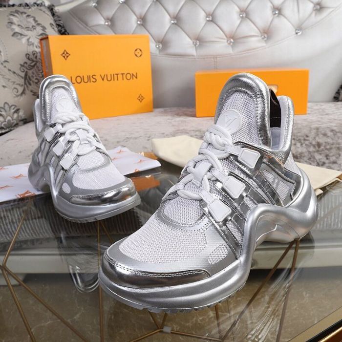 Louis Vuitton Women Shoes Sneakers Luxury Brand Design Fashion LV ARCHLIGHT SNEAKER with Original Box