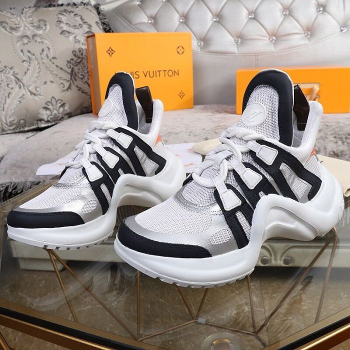 Louis Vuitton Women Shoes Sneakers Luxury Brand Design Fashion LV ARCHLIGHT SNEAKER with Original Box