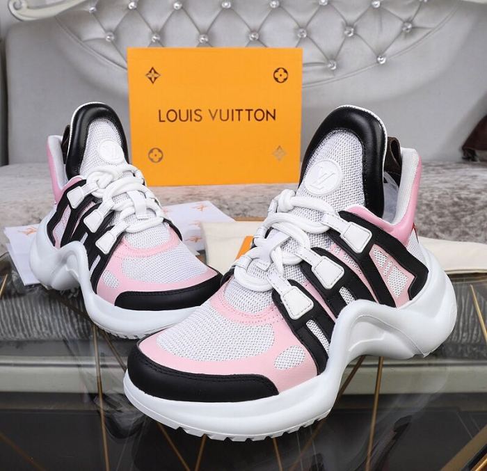 Louis Vuitton Women Shoes Sneakers Luxury Brand Design Fashion LV ARCHLIGHT SNEAKER with Original Box