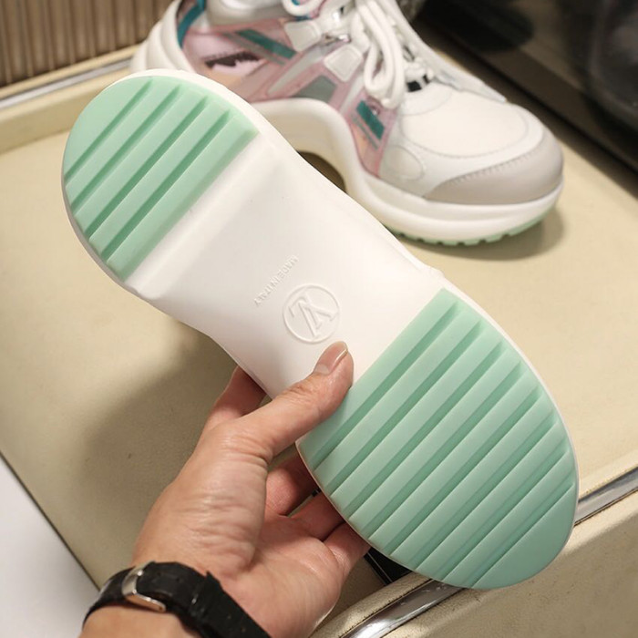 Louis Vuitton Women Shoes Sneakers Luxury Brand Design Fashion LV ARCHLIGHT SNEAKER with Original Box