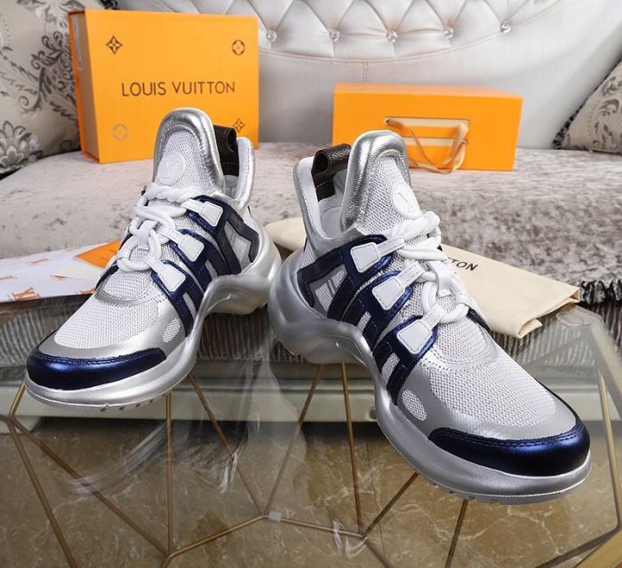 Louis Vuitton Women Shoes Sneakers Luxury Brand Design Fashion LV ARCHLIGHT SNEAKER with Original Box